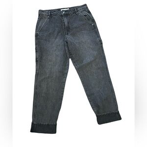 77 Denim black cuffed jeans, size 29